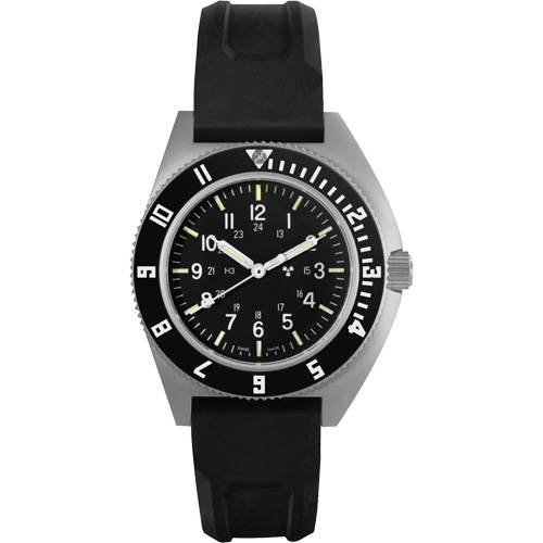 Steel Navigator Watch on 3-Piece Rubber Strap Kit, Digital, Battery Operated, 41 mm, Black Les Distributions ICE