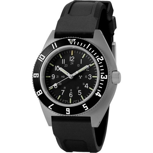 Steel Navigator Watch on 3-Piece Rubber Strap Kit, Digital, Battery Operated, 41 mm, Black Les Distributions ICE