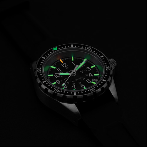 Jumbo Diver/Pilot's Automatic Chronograph Watch, Digital, Battery Operated, 46 mm, Black Les Distributions ICE