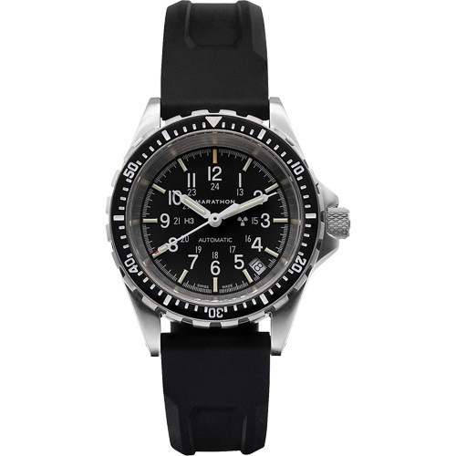 Jumbo Diver/Pilot's Automatic Chronograph Watch, Digital, Battery Operated, 46 mm, Black Les Distributions ICE