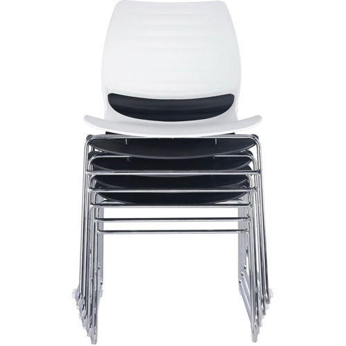 Chaises empilables, Polypropyl&egrave;ne, Hauteur 32", Capacit&eacute; 250 lb, Noir Les Distributions ICE