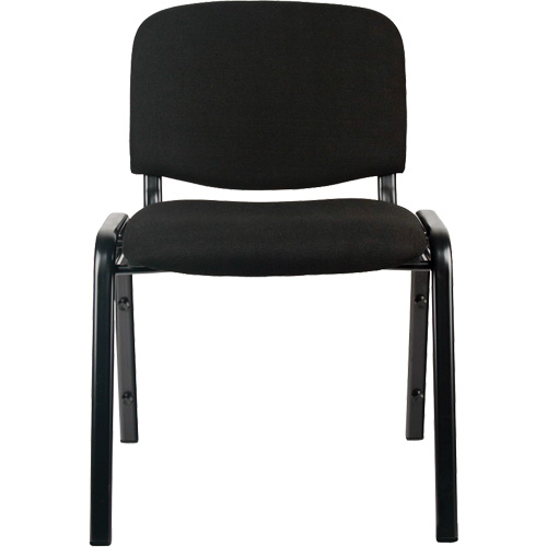 Stacking Chairs, Fabric, 32" High, 250 lbs. Capacity, Black Les Distributions ICE