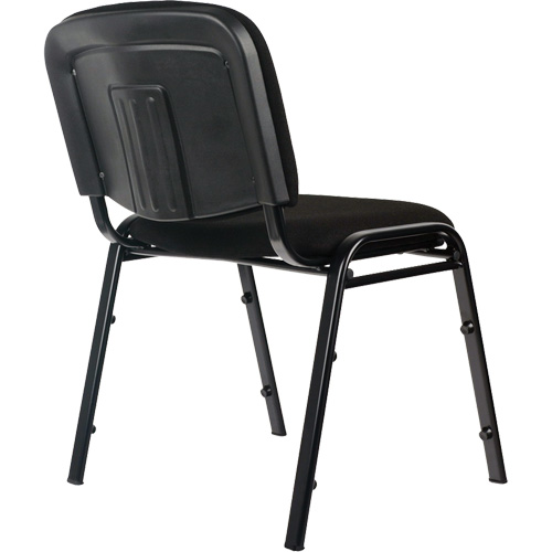 Stacking Chairs, Fabric, 32" High, 250 lbs. Capacity, Black Les Distributions ICE