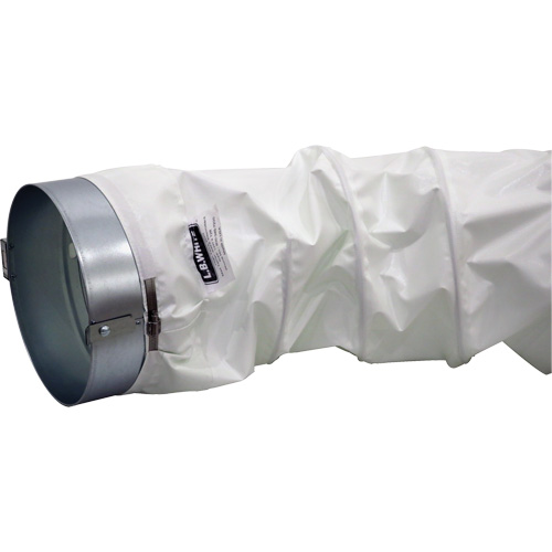 Trousse de canalisation de distribution blanc 12" x 12", adaptateur et bride Les Distributions ICE
