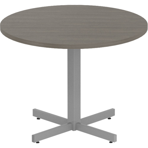 Table ronde &agrave; hauteur r&eacute;glable Newland, 36" lo x 36" la x 29" h, Dessus de 1", Stratifi&eacute;, Brun Les Distributions ICE