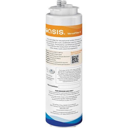 Cartouche de rechange, Utilize avec Filtre Versafilter III Les Distributions ICE