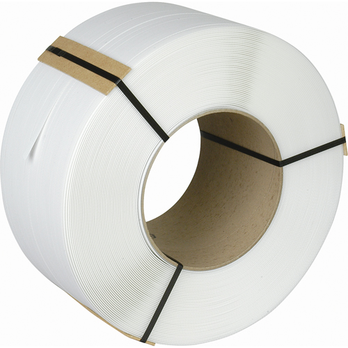 Feuillard, Polypropyl&egrave;ne, 3/8" la x 12900' lo, Blanc, Calibre Machine Les Distributions ICE