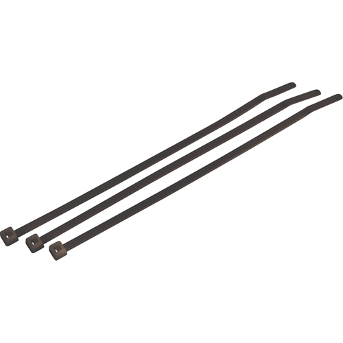Weather/UV Resistant Heavy-Duty Cable Ties, 14-1/2" Long, 120 lbs. Tensile Strength, Black Les Distributions ICE