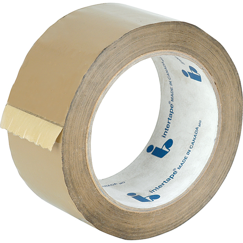 Box Sealing Tape, Hot Melt Adhesive, 1.18 mils, 48 mm (1-22/25") x 100 m (328') Les Distributions ICE