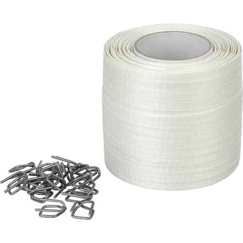Feuillard en cordon tiss&eacute;, Polyester, 1/2" la x 750' lo Les Distributions ICE