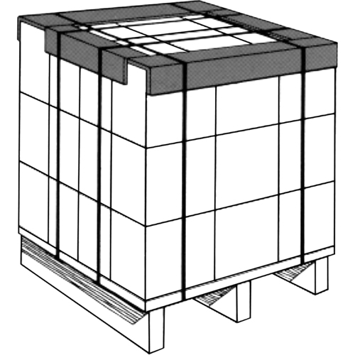 Protecteurs de rebord, Carton, 44" lo x 3" la Les Distributions ICE