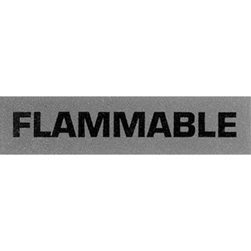 &eacute;tiquettes pour traitement sp&eacute;cial Flammable, 5" lo x 2" la, Noir/rouge Les Distributions ICE