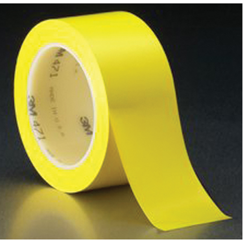Ruban en vinyle 471, 50,8 mm (2") la x 32,9 m (108') lo, 5,3 mils, Jaune Les Distributions ICE