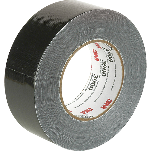Rubans adh&eacute;sifs 3900 color&eacute;s de cat&eacute;gorie &eacute;conomique, 8 mils, Noir, 48 mm (2") x 55 m (180') Les Distributions ICE
