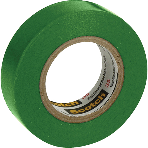 Scotch&reg; 35 Colour Coded Tape, 12.7 mm (1/2") x 6.1 m (20'), Green, 7 mils Les Distributions ICE