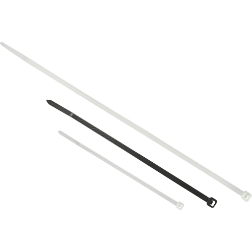 Attaches de c&acirc;bles pour entrepreneur, Longueur 24", R&eacute;sistance &agrave; la traction 175 LB, Naturel Les Distributions ICE