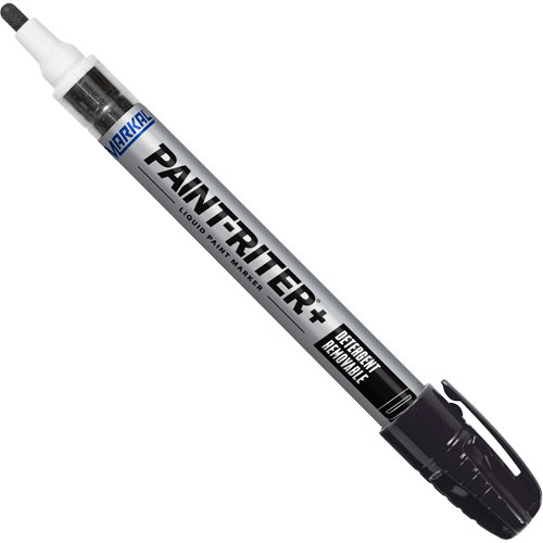 Paint-Riter&reg;+ Detergent Removable Paint Marker, Liquid, Black Les Distributions ICE