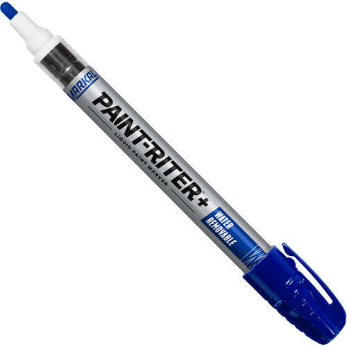 Marqueur &agrave; la peinture nettoyable &agrave; l'eau Paint-Riter+, Liquide, Bleu Les Distributions ICE