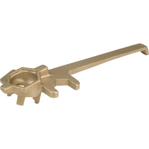 Cl&eacute;s &agrave; obturateur de luxe, Ouverture de 1-1/4", Poign&eacute;e 9", Alliage de laiton anti&eacute;tincelles Les Distributions ICE