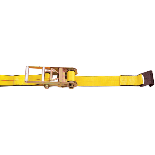 Tendeurs d'arrimage &agrave; cliquet, Crochet plat, 3" , 30' , Charge d'utilisation max. 5400 lb (2450 kg) Les Distributions ICE