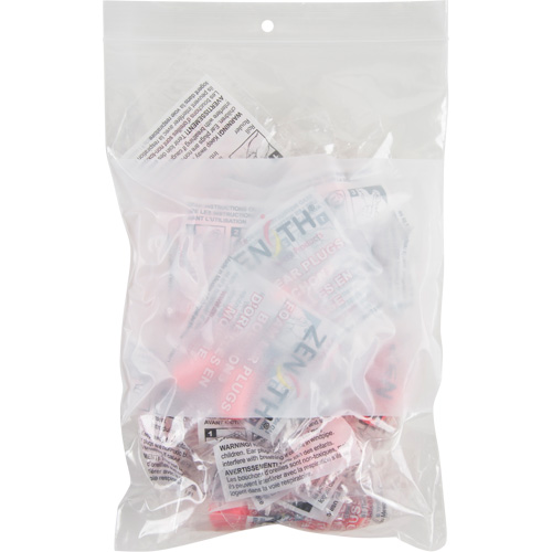 White Block Poly Bags, Reclosable, 9" x 6", 2 mils Les Distributions ICE