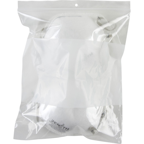 White Block Poly Bags, Reclosable, 10" x 8", 2 mils Les Distributions ICE