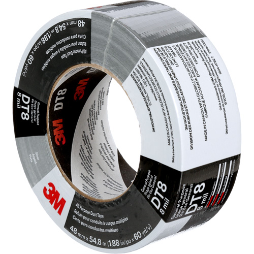 Ruban adh&eacute;sif tout usage DT8, 8 mils, Argent, 48 mm (2") x 55 m (180') Les Distributions ICE