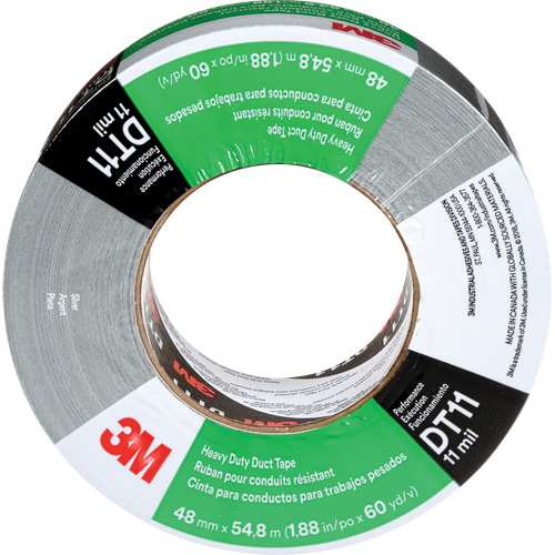 Ruban adh&eacute;sif robuste DT11, 11 mils, Argent, 48 mm (2") x 55 m (180') Les Distributions ICE