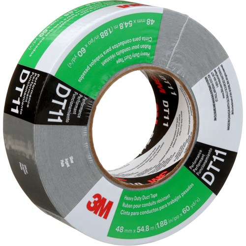 Ruban adh&eacute;sif robuste DT11, 11 mils, Argent, 48 mm (2") x 55 m (180') Les Distributions ICE