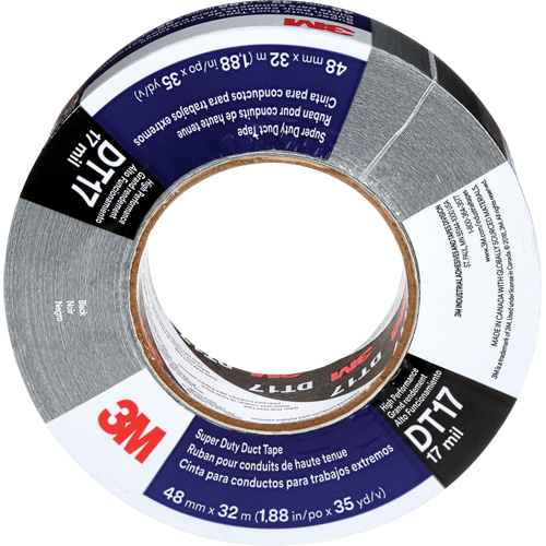Ruban adh&eacute;sif super robuste DT17, 17 mils, Noir, 48 mm (2") x 32 m (105') Les Distributions ICE