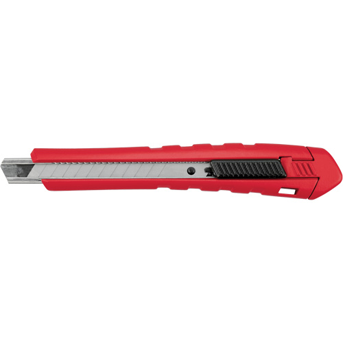 Snap-Off Knife, 9 mm, Carbide, Rubber/Polypropylene Handle Les Distributions ICE