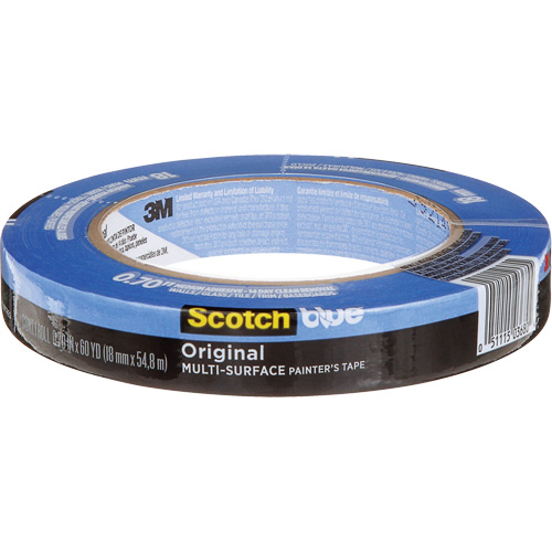 Ruban de peintre multi-surface ScotchBlue Original 2090, 18 mm (3/4") x 54,8 m (180'), Bleu Les Distributions ICE
