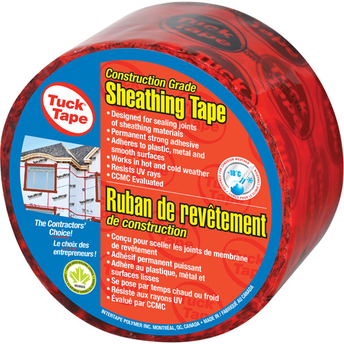 Ruban de rev&ecirc;tement pour entrepreneurs, 60 mm (2-3/8") x 0,0 m (0,0'), Rouge Les Distributions ICE