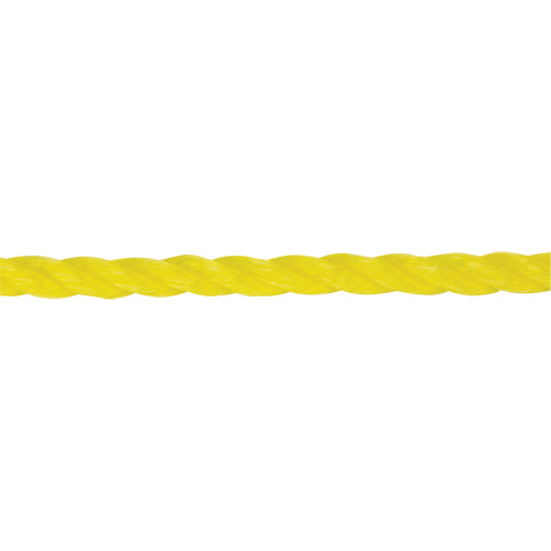 Corde jaune tress&eacute;e 1/4", Polypropyl&egrave;ne, 1300' Les Distributions ICE