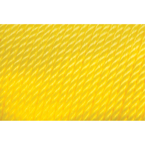 Corde jaune tress&eacute;e 1/4", Polypropyl&egrave;ne, 1300' Les Distributions ICE