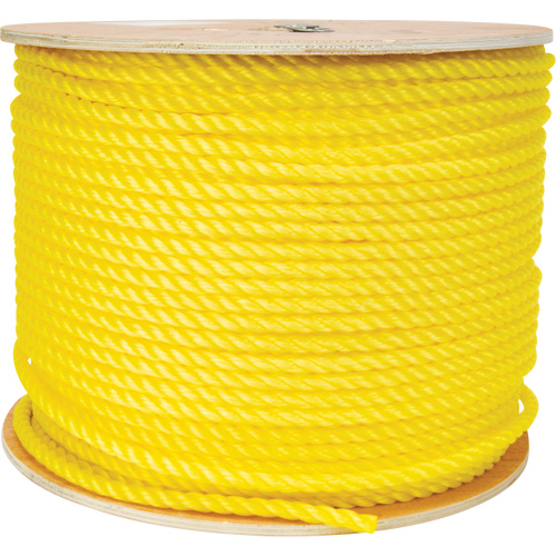 3/8" Braided Yellow Rope, Polypropylene, 630' Les Distributions ICE