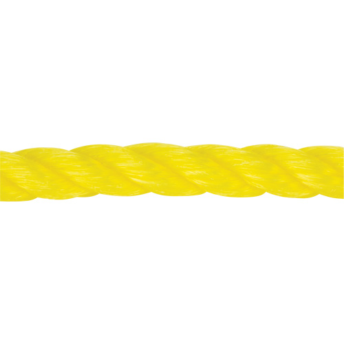 Corde jaune tress&eacute;e 1/2", Polypropyl&egrave;ne, 335' Les Distributions ICE