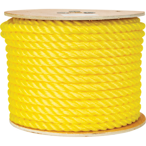 5/8" Braided Yellow Rope, Polypropylene, 200' Les Distributions ICE