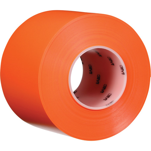Ruban de marquage de planchers durable 971, 4" x 108', Vinyle, Orange Les Distributions ICE