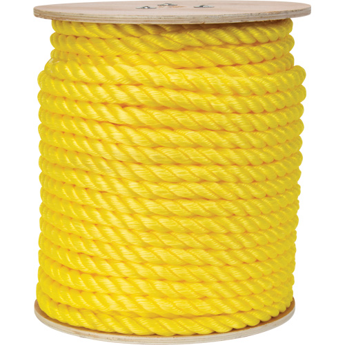 Braided Yellow Rope, Polypropylene, 300' Les Distributions ICE