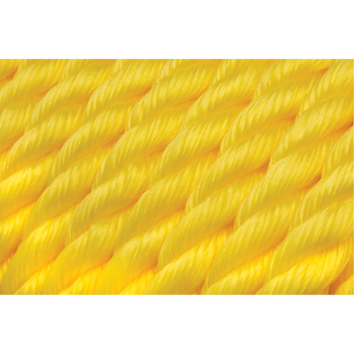 Braided Yellow Rope, Polypropylene, 300' Les Distributions ICE