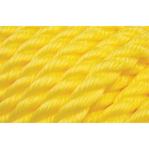 Corde jaune tress&eacute;e, Polypropyl&egrave;ne, 144' Les Distributions ICE