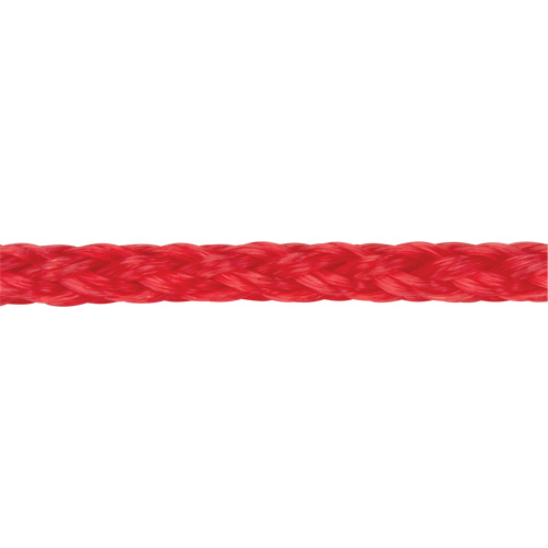 Corde rouge tress&eacute;e, Polypropyl&egrave;ne, 500' Les Distributions ICE