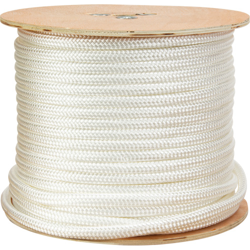 Braided White Rope, Nylon, 250' Les Distributions ICE