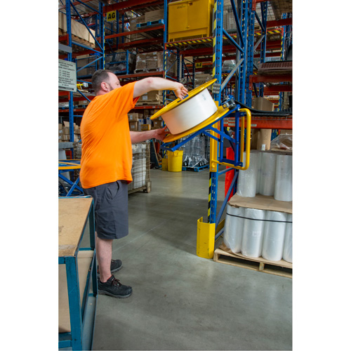 Strapping Dispenser, Polyester/Steel/Polypropylene Straps, 16"/8" Core Dia., 3"/8"/6" Roll Width Les Distributions ICE