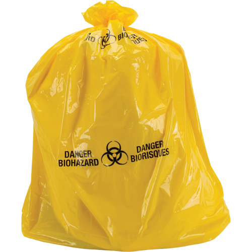 Waste Bags, Bio-Hazard, 38" L x 30" W, 2 mils Les Distributions ICE