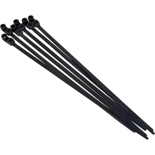 Attache-c&acirc;ble &agrave; visser, Longueur 8", R&eacute;sistance &agrave; la traction 50 lb, Noir Les Distributions ICE