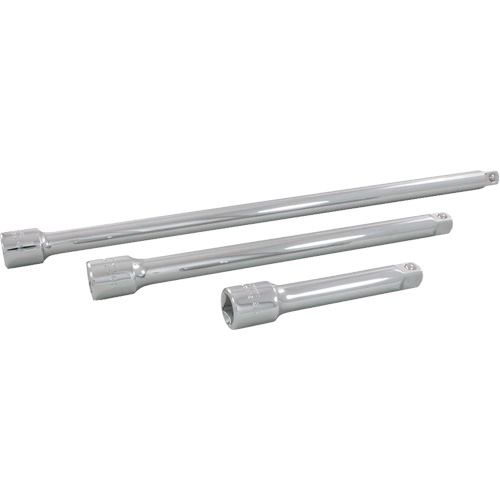 Jeu de rallonges pour douilles, Prise de 1/2", Fini Chrome, 3 Mcx Les Distributions ICE