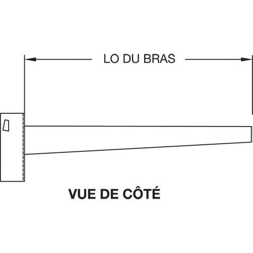 Colonne en porte-&agrave;-faux, Double, 4" la x 10' h Les Distributions ICE