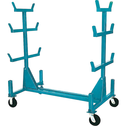 Mobile Pipe & Bar Racks, Steel, 34" W x 61" D x 58" H, 1000 lbs. Capacity Les Distributions ICE